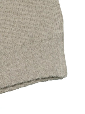 Zip-up Dropped Shoulder Cardigan in beige with zipper