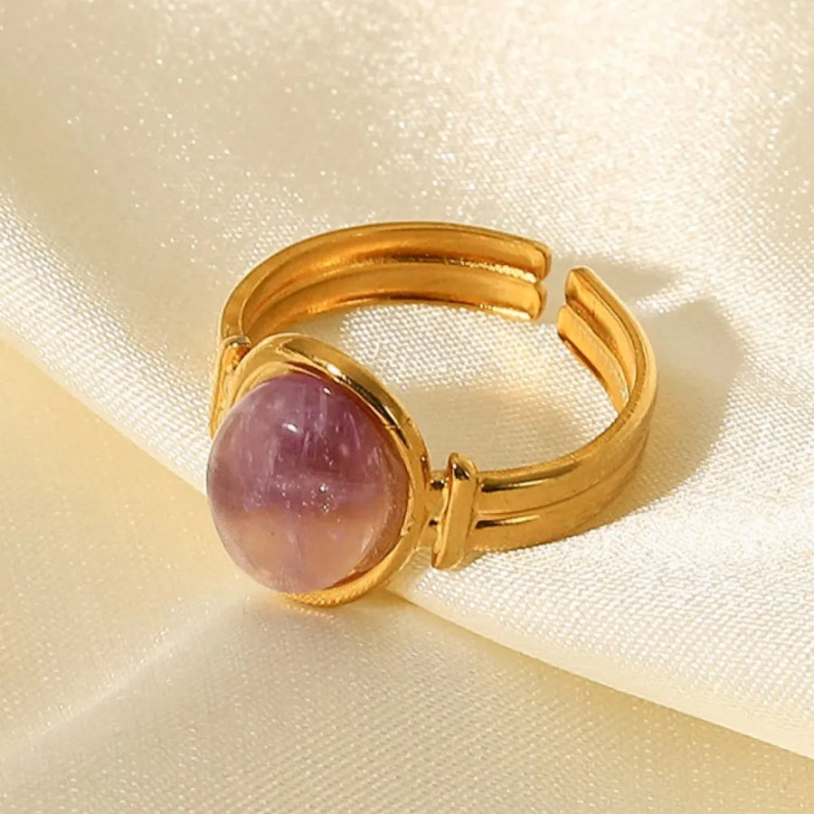 ring featuring striped in Lilac with Tiger' texture