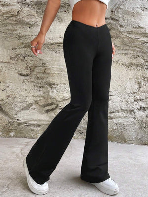 Black flare pants
