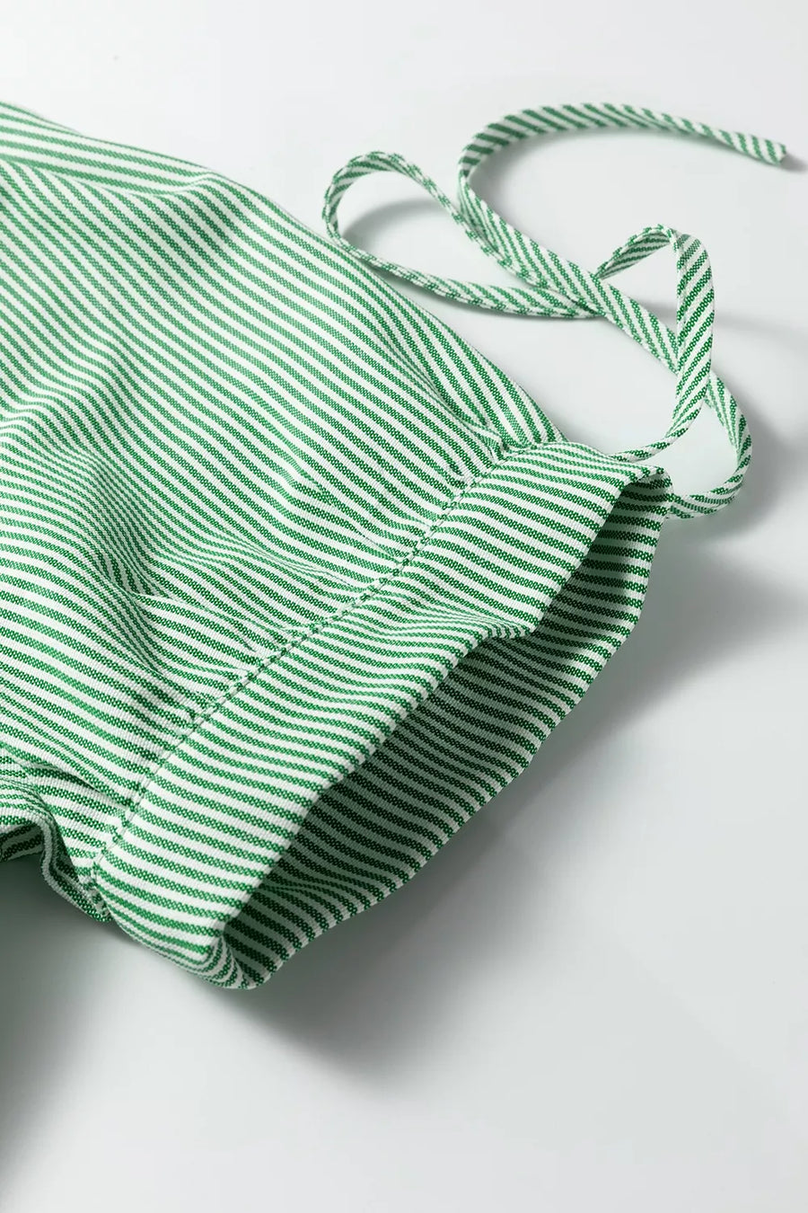 Striped Collared Split Neck Half Sleeve Blouse option 8
