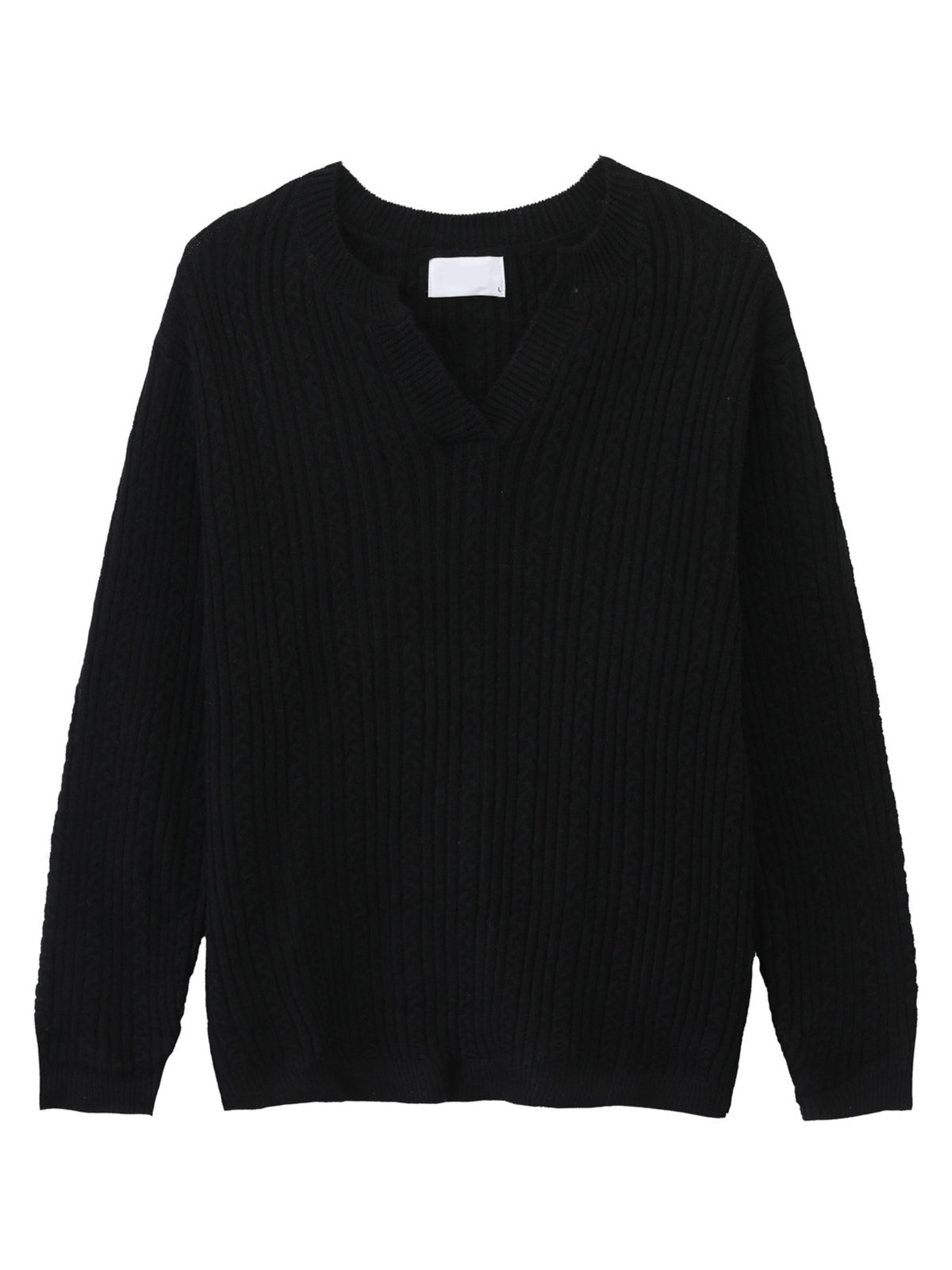 Moss pullover sweater featuring cable knit and cable knit
