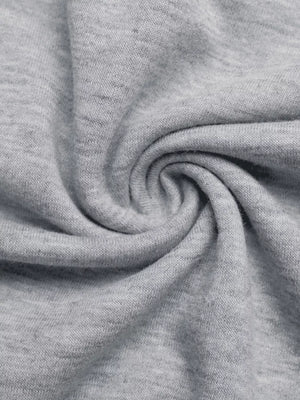 Gray Floral Applique Boat Neck Sweater