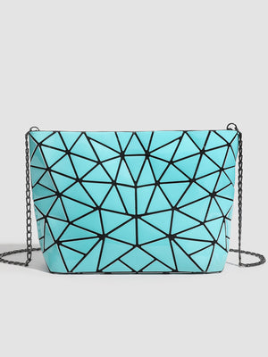 crossbody bag featuring geometric in black with PVC Imported Size &amp texture