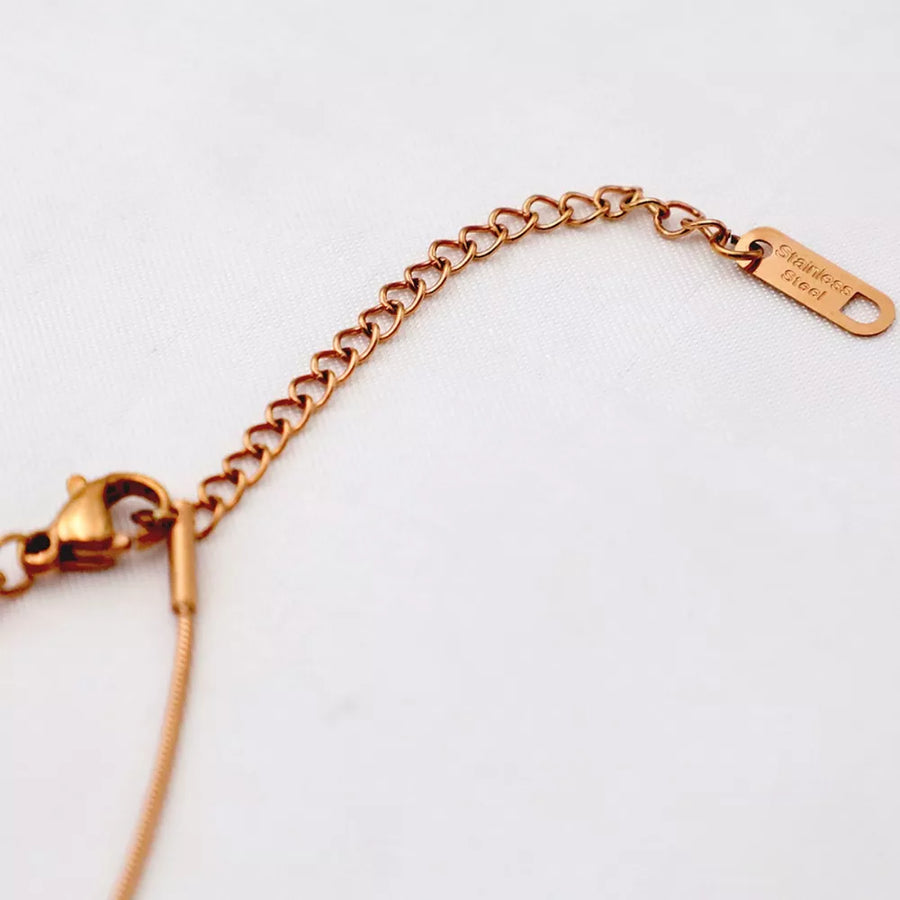 18k Gold-plated Stainless Steel Chain Necklace in gold with 18K gold-plated
