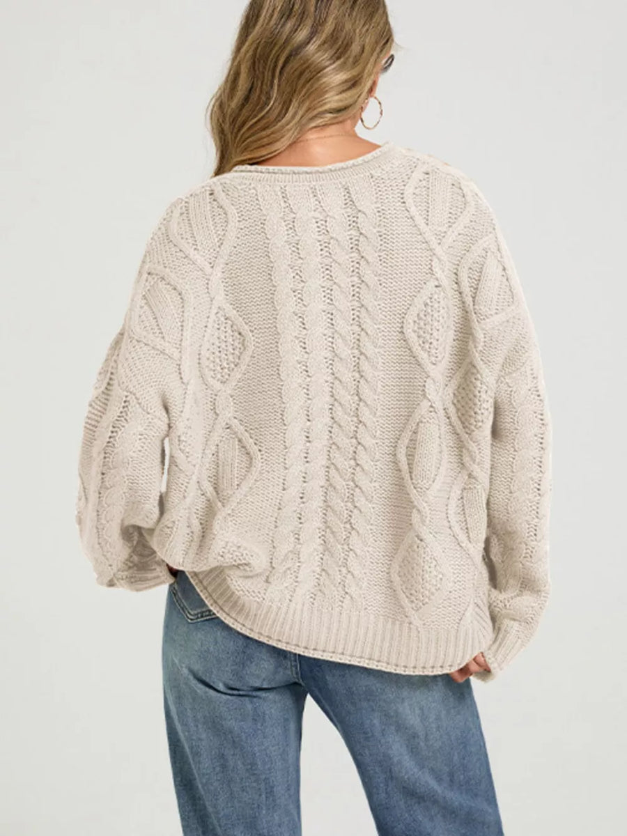 cardigan featuring cable knit in Red with 100% Acrylic Care instructions: Machine wash cold texture