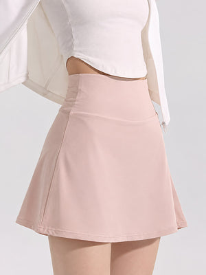 pleated skirt in Purple