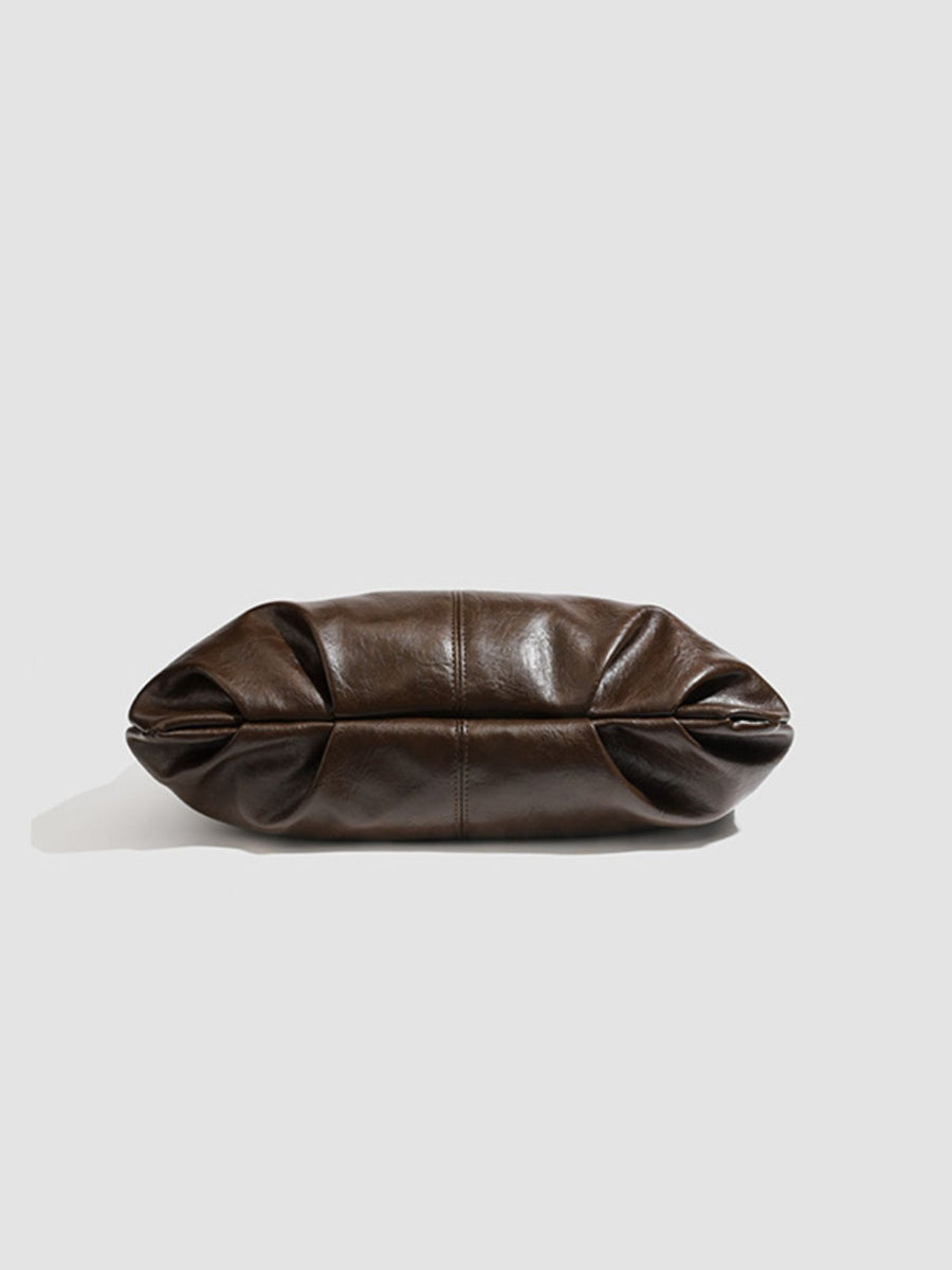 dark brown handbag