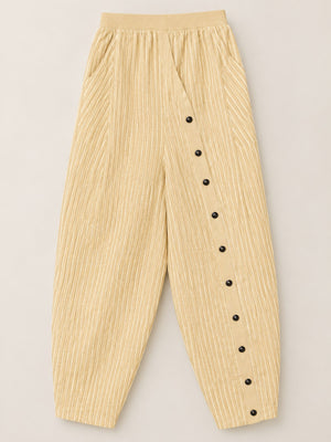 Khaki wide-leg pants