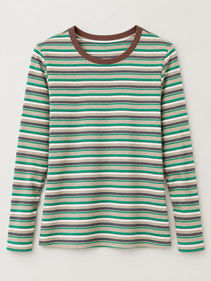 t-shirt in navy blue with plus-size and hip-length