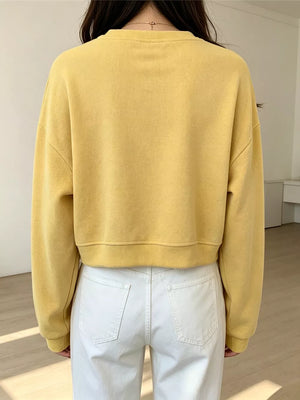 Crew Neck Drop Shoulder Sweatshirt, view 14