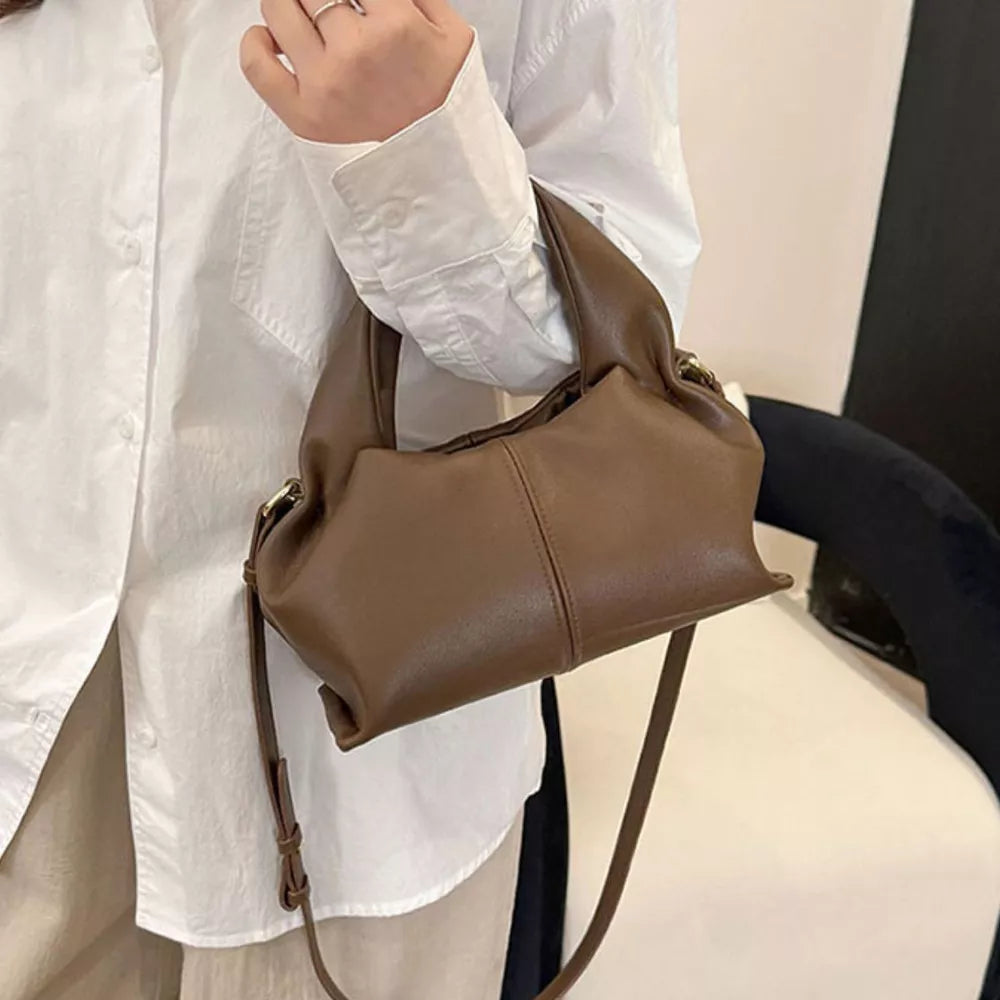 Wine Red Adjustable Strap Crossbody Bag