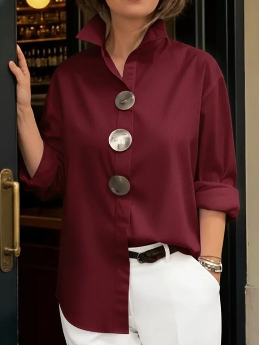 modern button-up shirt in Fluorescent Green with collared