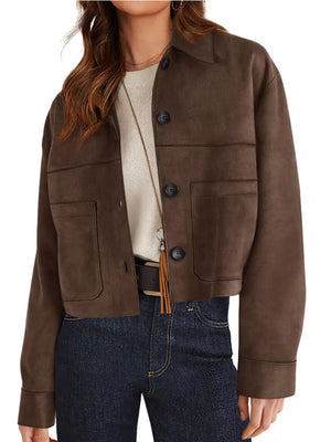 Army Green relaxed jacket with collared