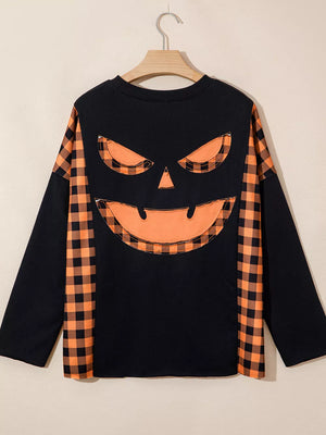 artsy t-shirt in Black with crew neck