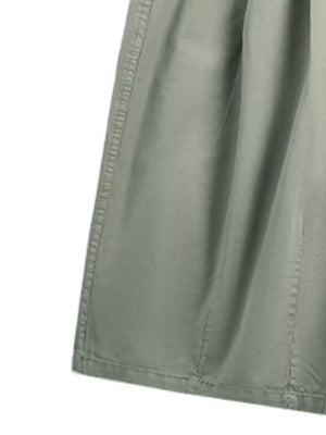 Men's sage green drawstring undershorts with visible stitching detail.
