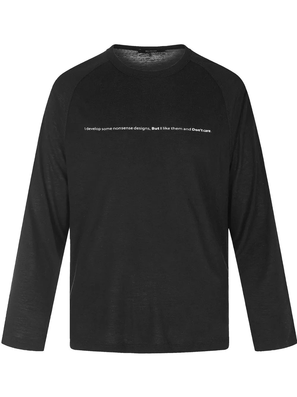 Black Men's Graphic Long Sleeve T-shirt
