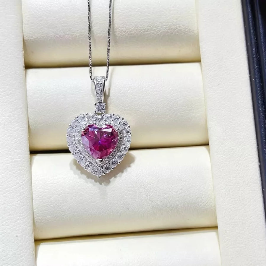 1 Carat 925 Sterling Silver Moissanite Necklace option 5