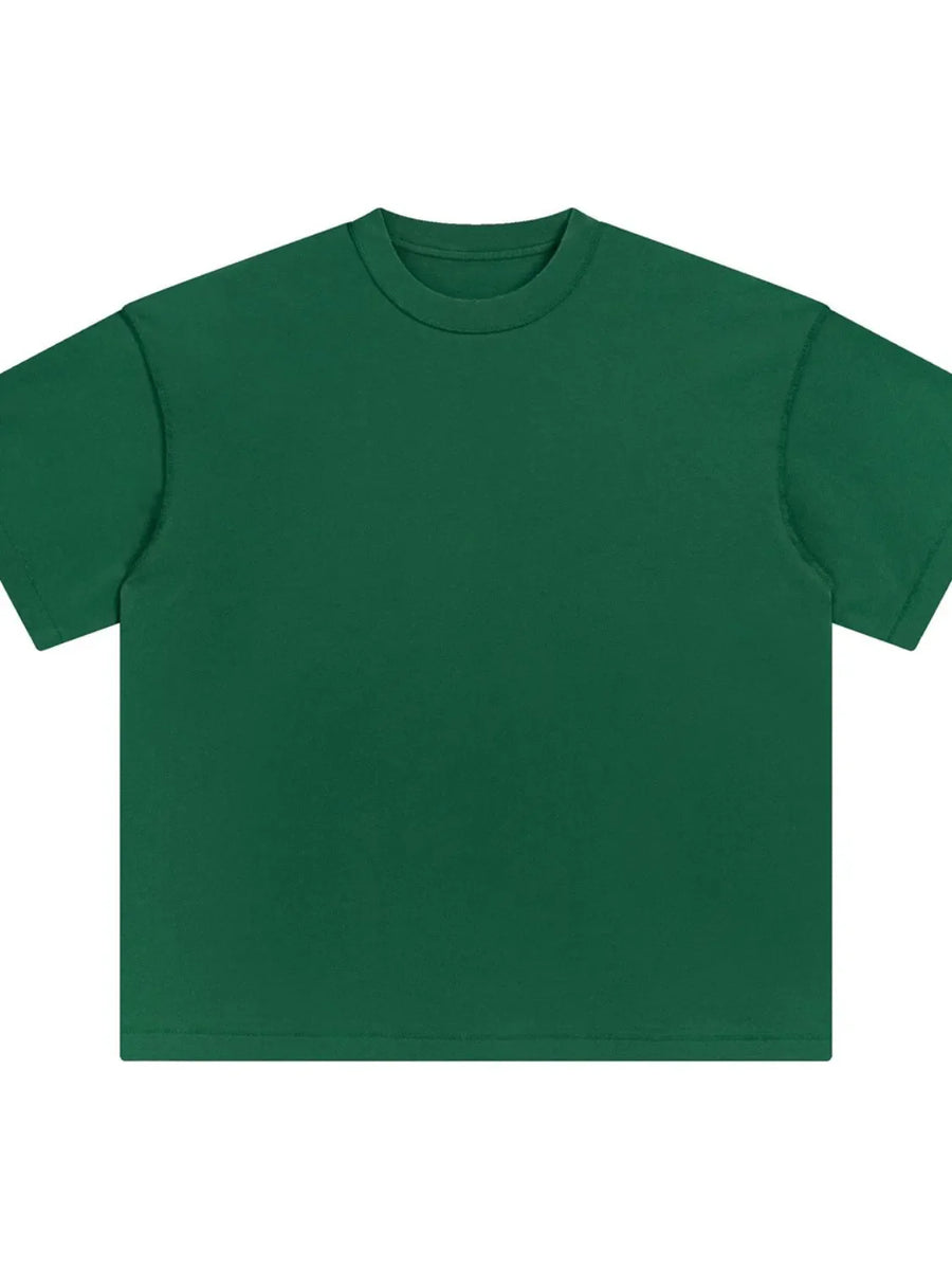 Urban Edge half sleeve tee in dark green with a crew neck.