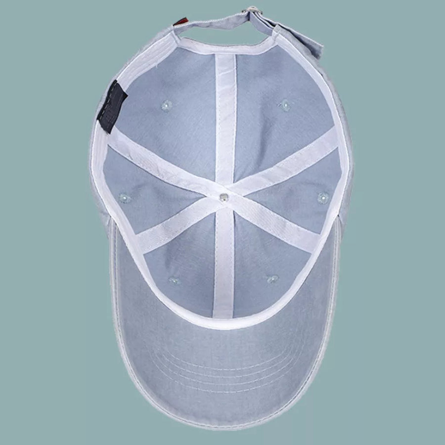 Embroidered Causal Baseball Cap in Black