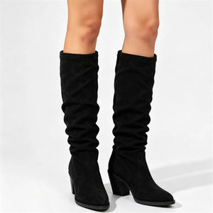boots in Multicolor with point toe and mid-calf