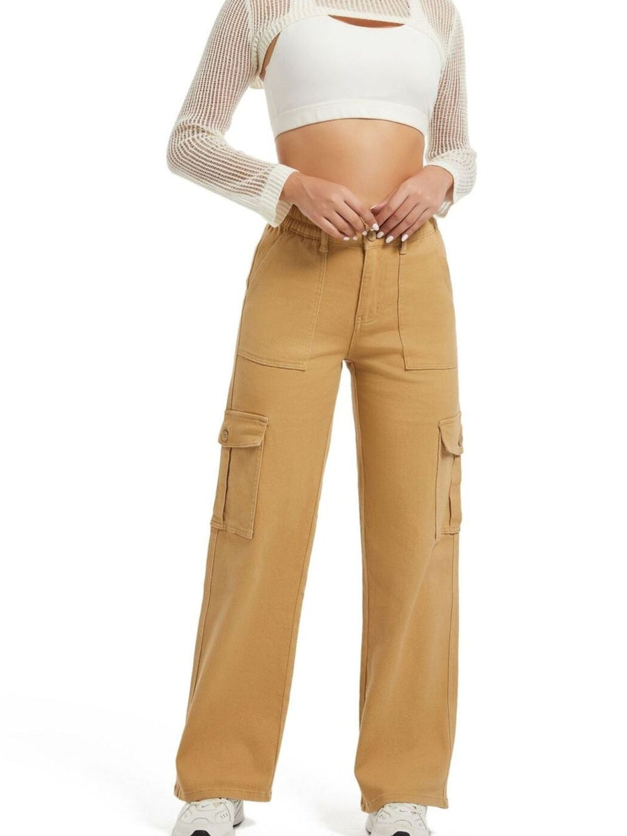 Black cargo jeans