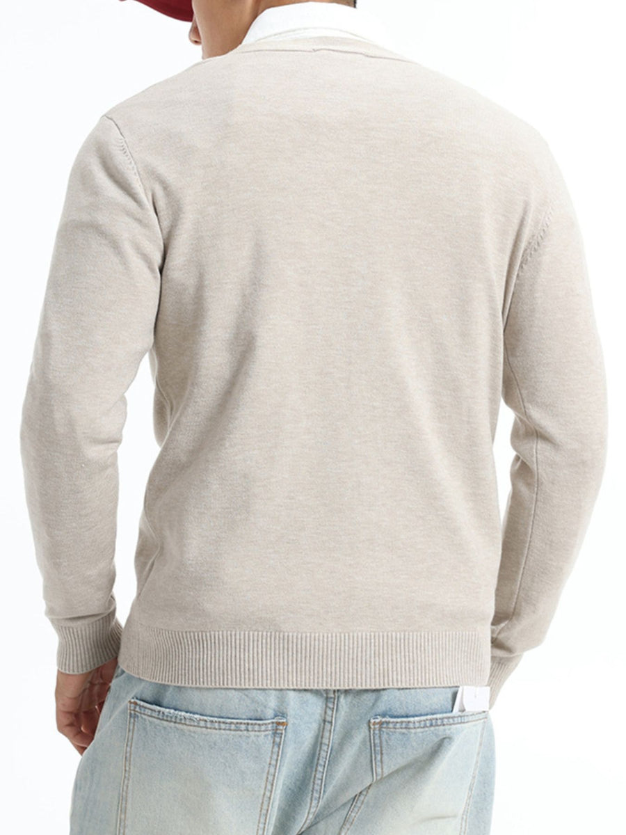 29 cardigan in Flower Apricot Color with regular silhouette