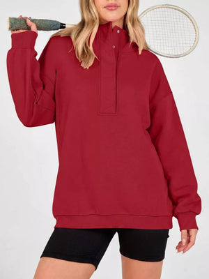 Red pullover hoodie