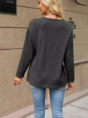 classic cardigan in Pink with v-neck