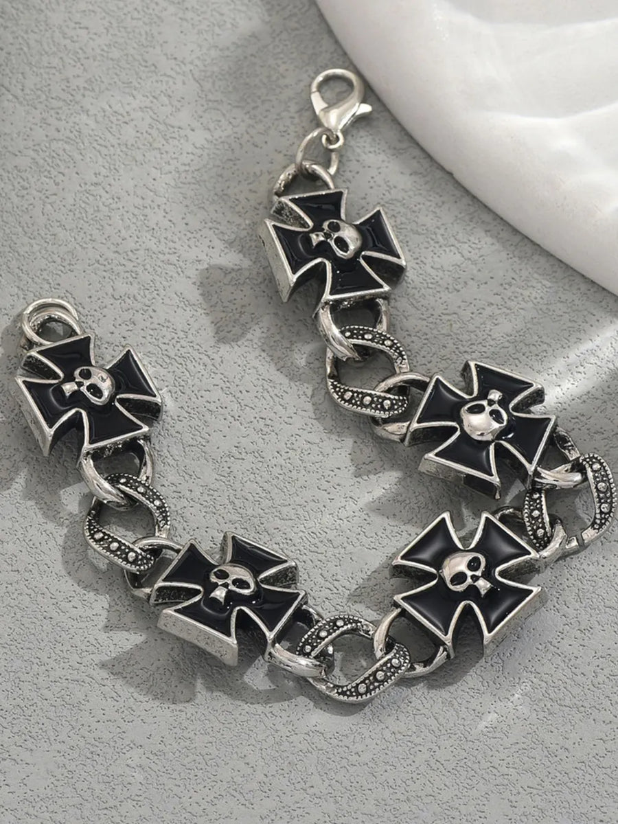Platinum-Plated, Resin, Stainless Steel Care instructions: Avoid wearing during bracelet in Silver with not applicable