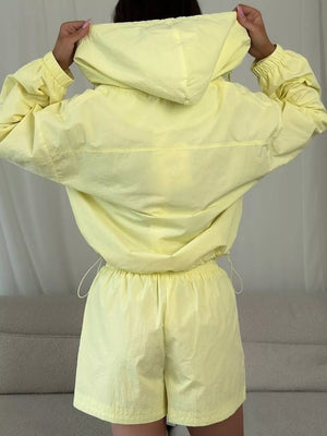 Lightweight Hooded Jacket And Shorts Set, view 15