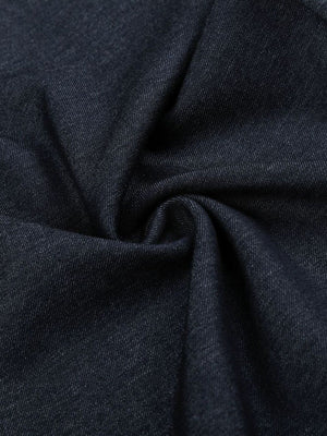 Men's Drawstring Wide-Leg Casual Sweatpants in Blue with drawstring waist