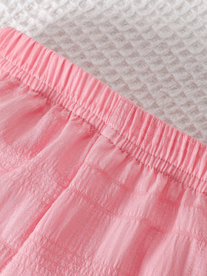 Ruffled Trim Baby Top And Pants Set