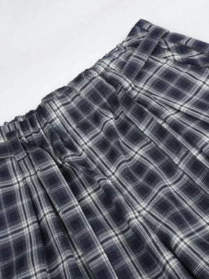 Men S Plaid Wide-leg Pants option 5