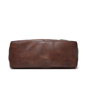 PU Leather Imported Size &amp handbag in Coffee with hobo silhouette