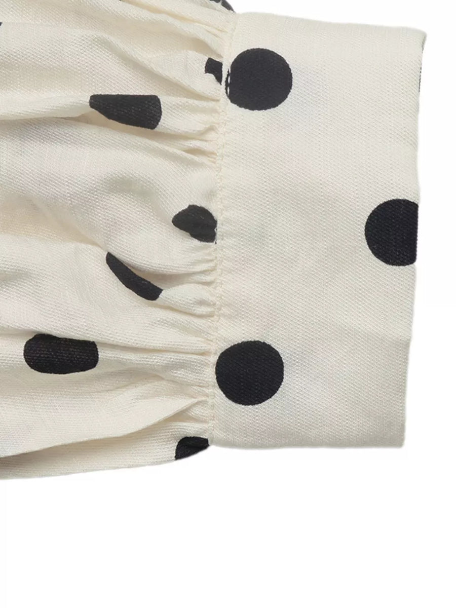Polka Dot Button-up Shirt option 10