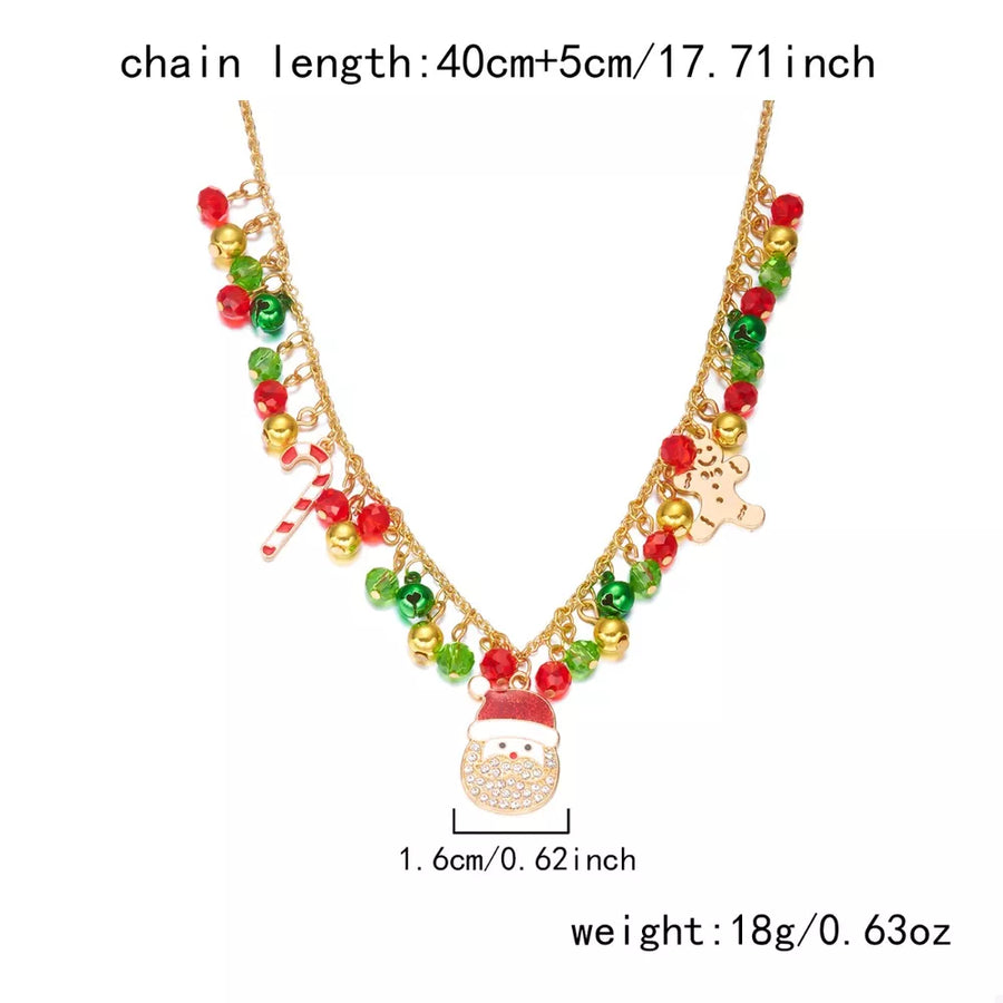 necklace featuring novelty in green with 18K Gold-Plated, Zinc alloy, Crystal, Rhinestone Care instructions: Avoid wearin