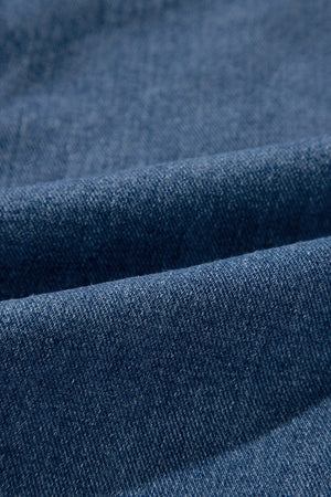 Medium Double-Breasted Denim Blazer