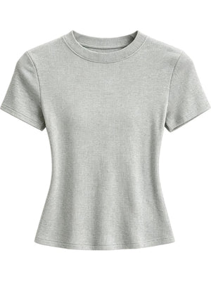 Apricot t-shirt with waist-length and pullover