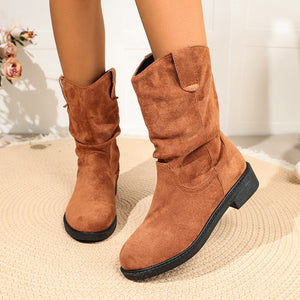 Suede,Rubber Imported Size &amp boots in light pink with relaxed silhouette