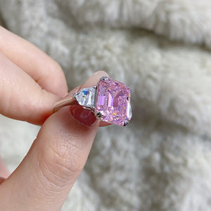 ACCESSORIES featuring geometric in Blush Pink with 925 sterling silver,Zircon Care instructions: Avoid wearing during