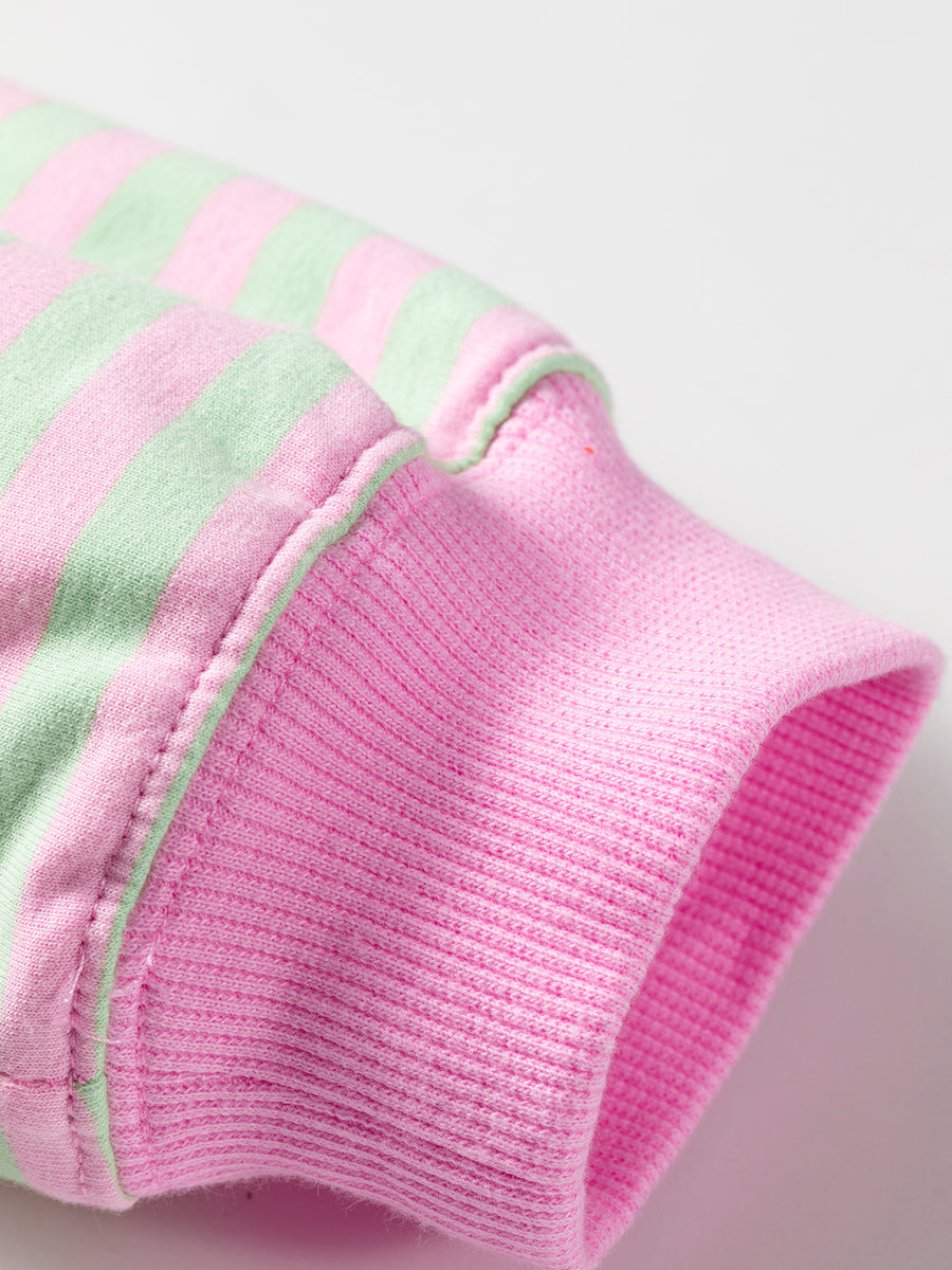 sweatshirt in Stripe with striped and oversized
