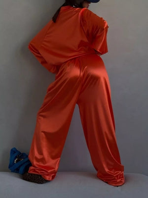 track jacket in Red with drawstring and hip-length