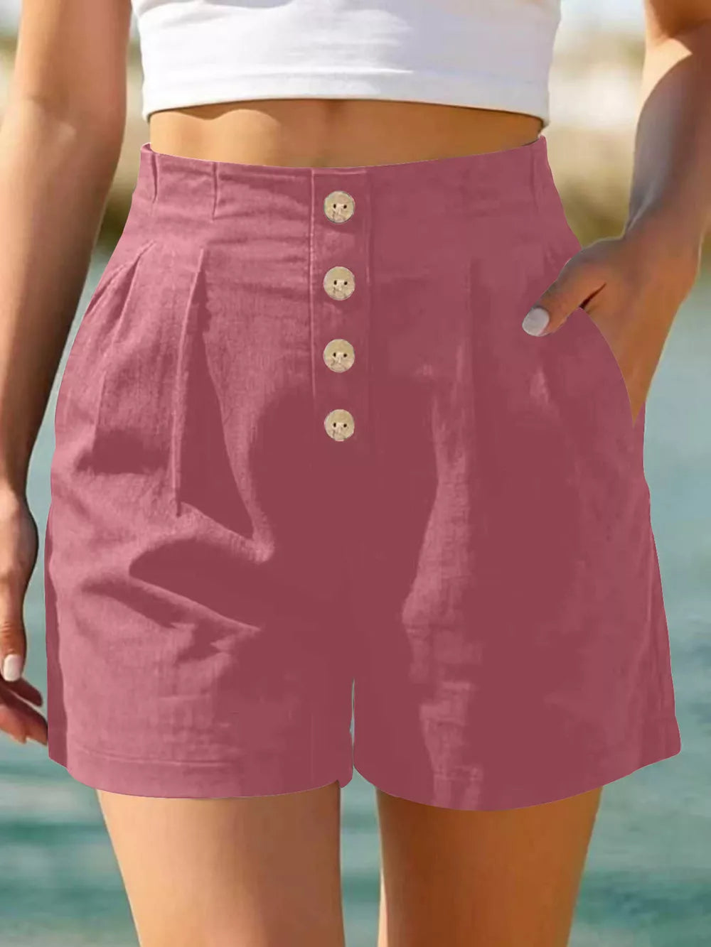 100% polyester Care instructions: Machine wash cold shorts in Blue with relaxed silhouette