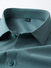 Cerulean men's long sleeve button-down shirt detail
