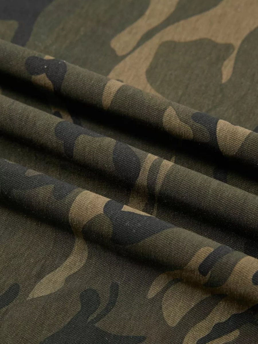 Men's Camouflage Print Short Sleeve T-shirt option 5
