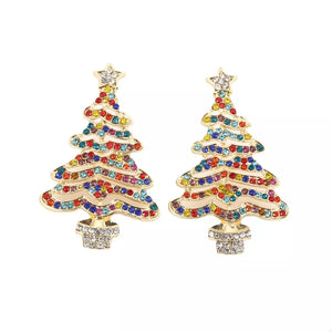 earrings in yellow with rhinestone embellishment and 2.2 inches
