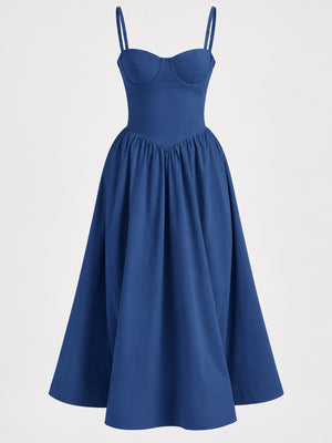 midi dress in Apricot