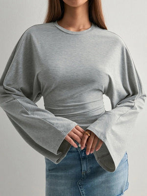 Dark Brown relaxed t-shirt with crew neck
