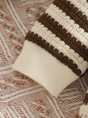 classic pajama set in ivory with crew neck