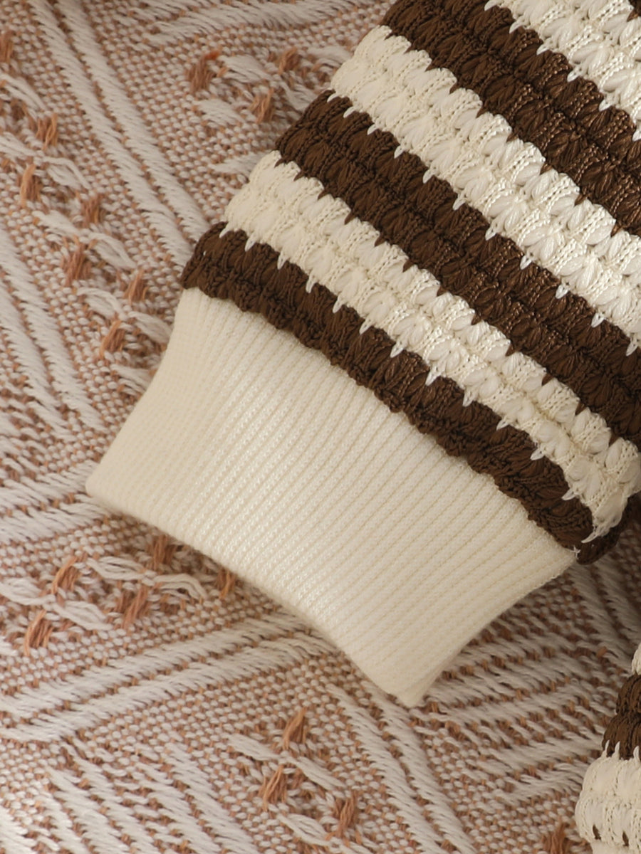 classic pajama set in ivory with crew neck
